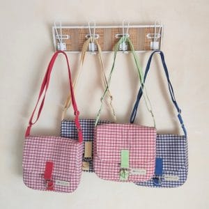 Bolso Bandolera con Solapa "Marina" Vichy