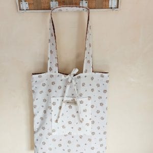 Bolso Tote Reversible Dua "Ramilletes Rosas"