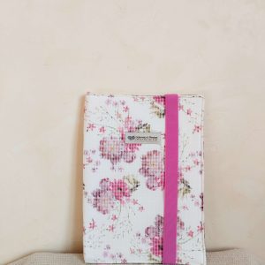 Funda Libro " Bella" Flores en mosaico
