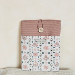 Funda Libro de tela con bolsillo "Tilda" natura - Brown, Pequeño