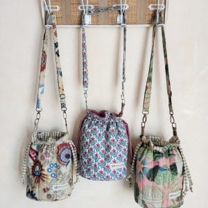 Bolso bombonera de tela Alma Bohemia "Valentina"