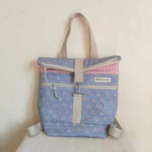 Mochila de tela Mujer Pequeña "Ramitas"