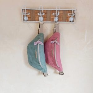Riñonera mediana de Tela Waffle vintage Mira