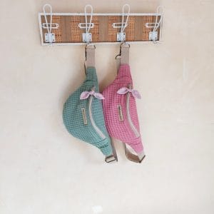 Riñonera pequeña de Tela Waffle vintage Meissa