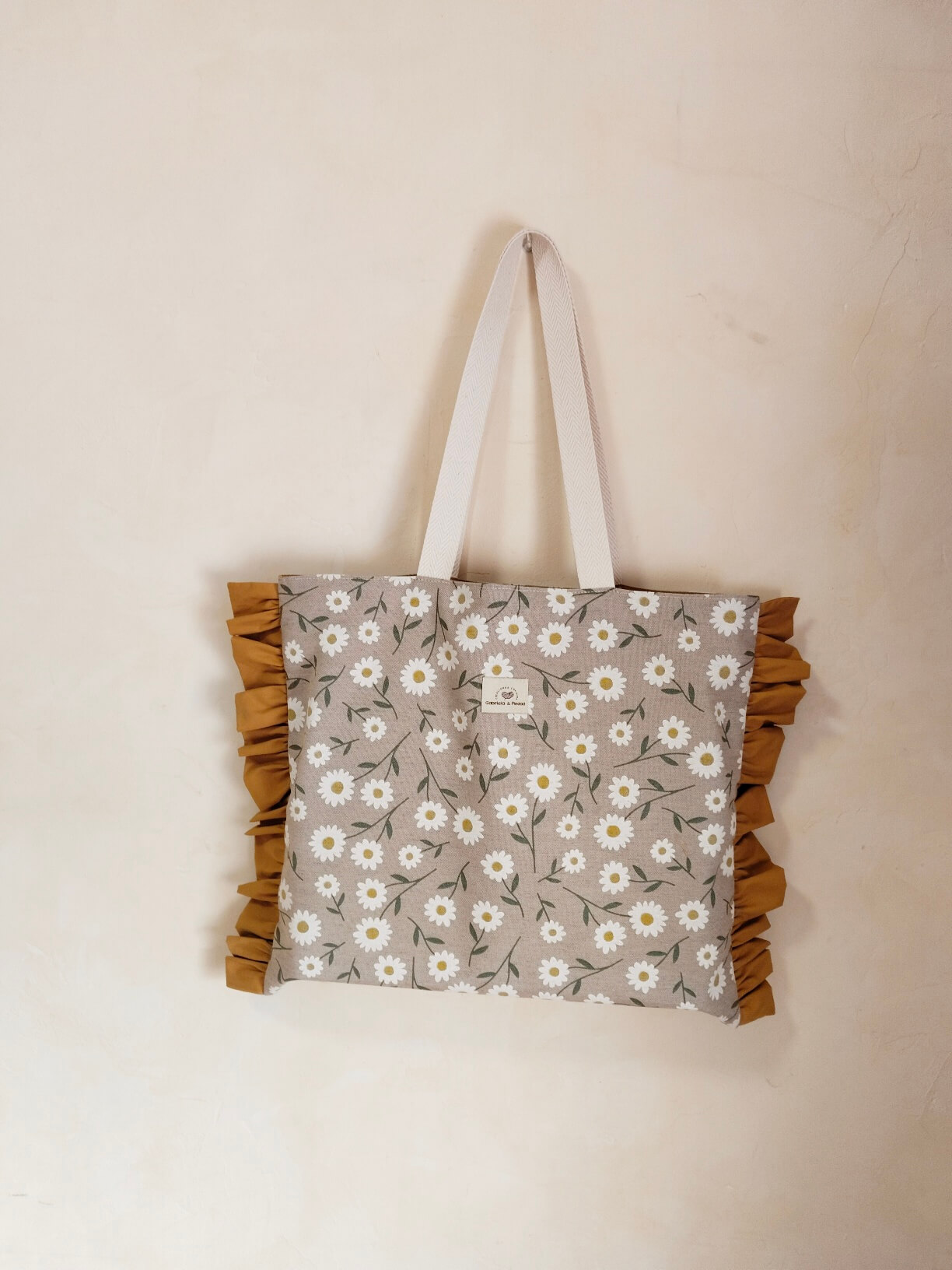 Bolso Tote con Volante "Camile" margaritas